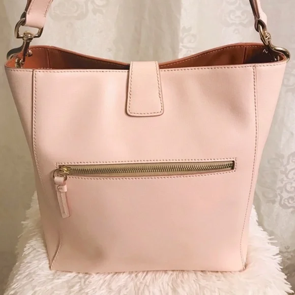 Dooney & Bourke Pink Ashby Bucket and Wallet